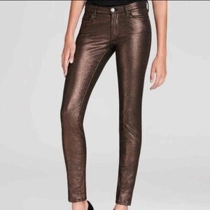 7 For All Mankind Copper Skinny Jeans
